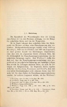 Über die Dampfspannungen von Salzlösungen