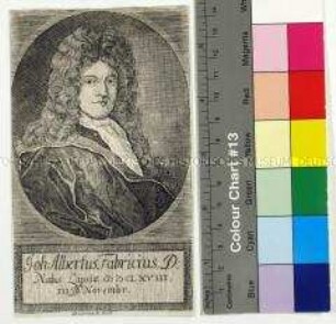 Porträt des Philologen und Bibliographen Johann Albert Fabricius