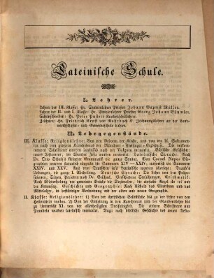 Jahres=Bericht von der königlich bayerischen Latein=Schule zu Ingolstadt : bekannt gemacht am Schlusse des Studien=Jahres .... 1839/40