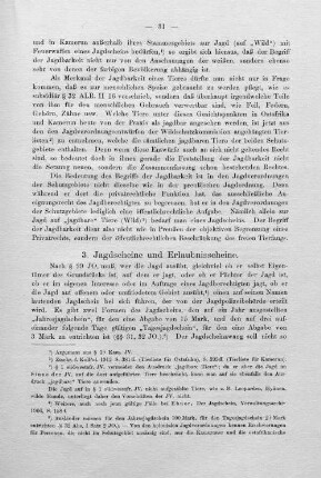 3. Jagdscheine und Erlaubnisscheine