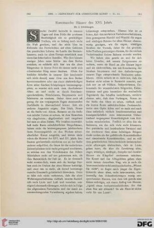 Roermonder Häuser des XVI. Jahrh.