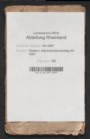 Einführung regelmäßiger Kameralinstanzen im Geldrischen