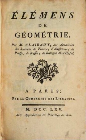Élémens de Geométrie