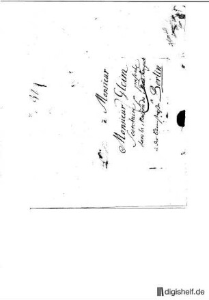 13: Brief von Johann Georg Sulzer an Johann Wilhelm Ludwig Gleim