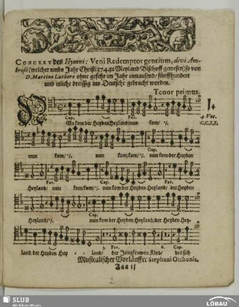 1. Nun komm der Heiden Heiland