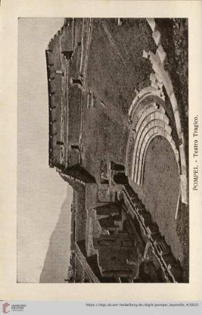 Pompei. – Teatro Tragico. – Theatre tragique – The Tragic Theatre – Tragisches Theater