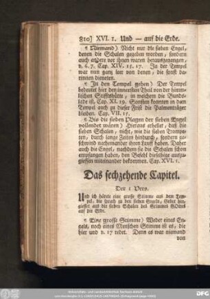 Das sechzehende Capitel.