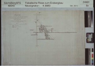 Weißer Hirsch Fundgrube bei Schneeberg, Grubenbaue auf dem Gottes Segen Stehenden in der Georg Grubenabteilung