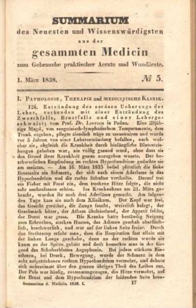 1. März 1838. No 5.