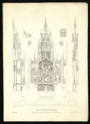 Altar in der Herrgottskirche bei Creglingen. Ansicht.