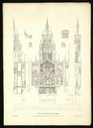 Altar in der Herrgottskirche bei Creglingen. Ansicht.