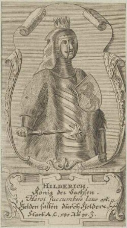Bildnis des Hilderich, König der Sachsen
