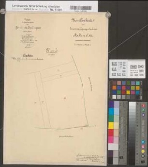 Stockum (Möhnesee), Zusammenlegung Stockum, Bl. 4 Brouillonkarte Berlingsen Flur 3