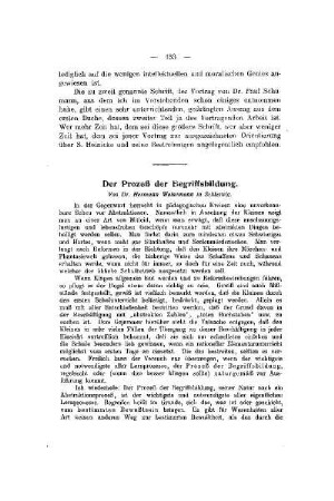 Der Prozeß der Begriffsbildung