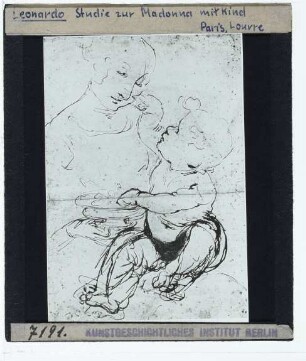 da Vinci, Studie für die Jungfrau mit Kind