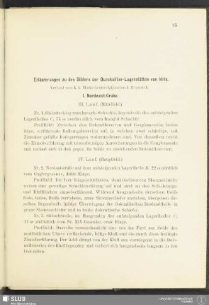 Erläuterungen zu den Bildern der Quecksilber-Lagerstätten von Idria