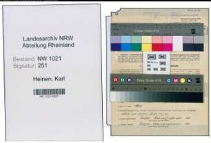 Entnazifizierung Karl Heinen , geb. 15.07.1910 (Aushilfsangest.)