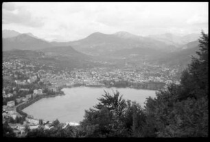 San Salvatore: vom San Salvatore auf Lugano, von tiefer