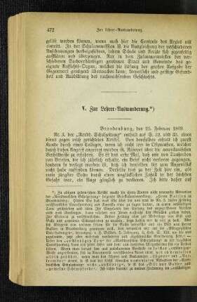 Zur Lehrer-Auswanderung