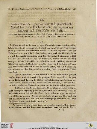 2: Architectonische, geognostische und geschichtliche Nachrichten vom Frischen-Haffe, der sogenannten Nehrung und dem Hafen von Pillau [3]