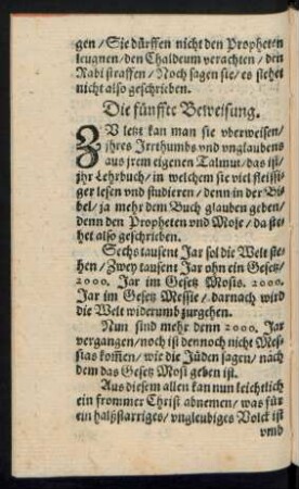 Die fünffte Beweisung.