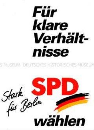 Wahlflugblatt der Sozialdemokratischen Partei Deutschlands