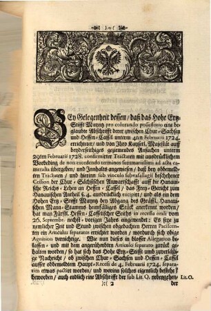 Additional-Anzeig zu der Churf. Maynz. Deduction