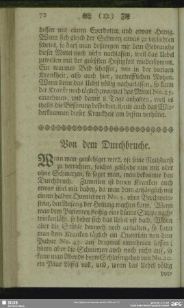 Von dem Durchbruche