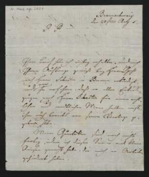 Brief an Ambrosius Kühnel : 20.08.1805