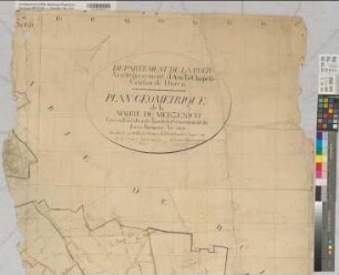 Departement de la Roer. Arrondissement d'Aix-la-Chapelle. Canton de Düren. Plan géométrique de la mairie de Merzenich. Terminé le 20. Octobre 1807