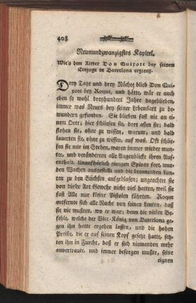 Neunundzwanzigstes Kapitel. Wie's dem Ritter Don Quixote bey seinem Einzuge in Barcelona ergieng