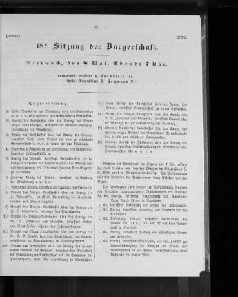 18te Sitzung