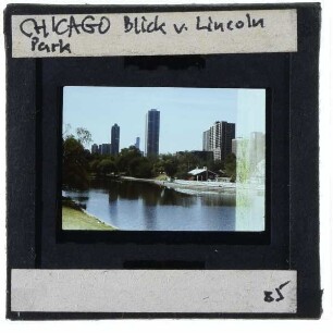 Chicago, Blick vom Lincoln Park auf Wolkenkratzer