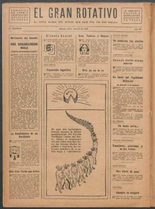 El gran rotativo : El único diário del mundo que sale una vez por semana