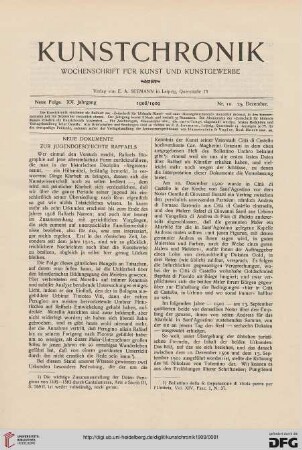 Heft 10 (25. Dezember 1908)