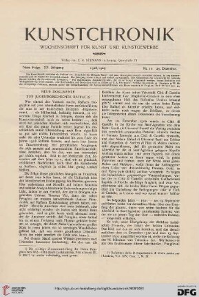 Heft 10 (25. Dezember 1908)