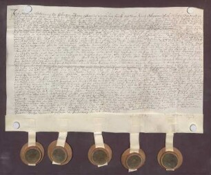 Instrumentum cautionis des Lothar Friedrich von Rollingen.