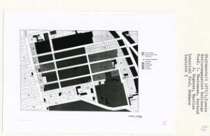 Sanierungsgebiet Rollberge, Berlin-Neukölln (Diplomarbeit bei Kurt Dübbers): Nutzung-Zustand, Lageplan 1:1000