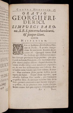 371-459, Oratio contra Hispaniam