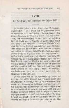499-506 Die katholischen Versammlungen des Jahres 1867