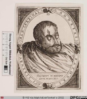 Bildnis Andreas (András) Báthory, Fürst von Siebenbürgen (reg. März-Okt. 1599)
