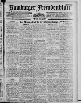 Hamburger Fremdenblatt, Abendausgabe