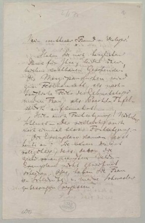 Richard Wagner (1813-1883) Autographen: Brief von Richard Wagner an Ernst Wilhelm Fritzsch - BSB Autogr.Cim. Wagner, Richard.47
