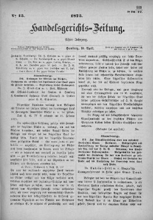 No. 15. 10. April 1875