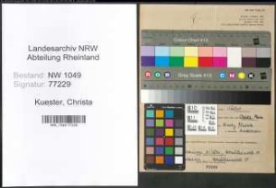 Entnazifizierung Christa Kuester , geb. 09.03.1920 ()