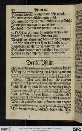 (Der XI. Psalm - Der XX. Psalm)