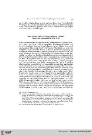 4.6.2 Außenpolitik – Genuas Kämpfe und Verhandlungen mit Lucca und Pisa (1168-1175)