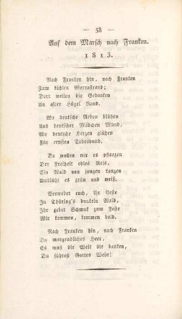 Auf dem Marsch nach Franken. 1813