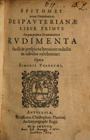 Epitomes novae grammatices Despauterianae