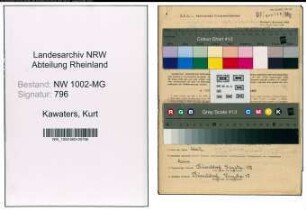 Entnazifizierung Kurt Kawaters , geb. 03.12.1904 (Musiker)